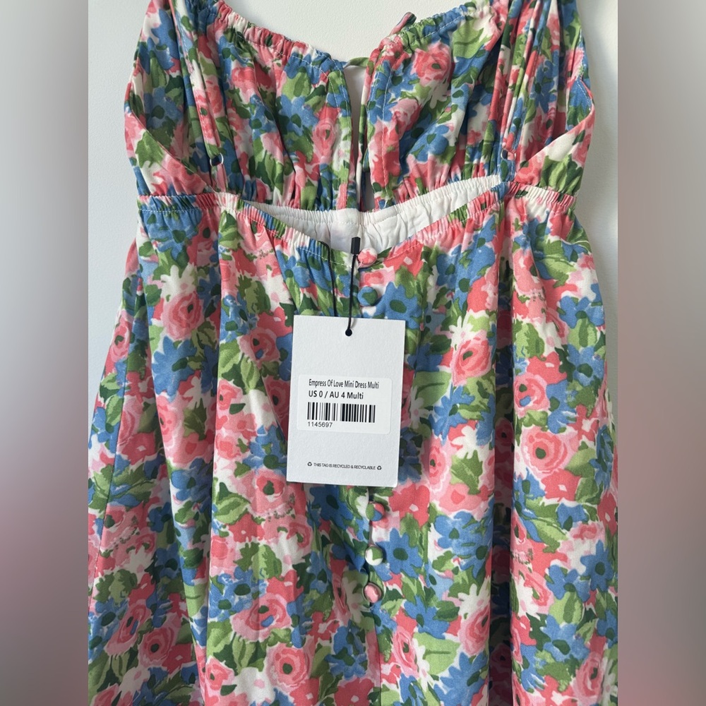 Princess Polly Empress Of Love Mini Dress Multi - Size 0 - Picture 14 of 16